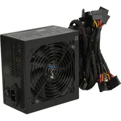 Блок питания Aerocool KCAS PLUS 500W <500W, (20+4+4+4) pin, 2x(6+2) pin, 6xSATA, 4xMolex, 12 см, 80+ Bronze, кабель питания, ATX> RTL