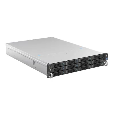 Procase BS212-SATA3-B-0 Корпус 2U Rack server case 12 SATA III / SAS 6Gbit hotswap HDD 3*MiniSAS(8087), черный, без блока питания, глубина 650мм, MB 12"x13"