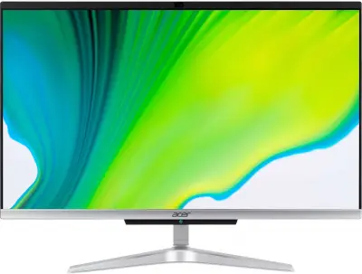 Моноблок Acer Aspire C24-420 23.8" Full HD Ath Si 3050U (2.3)/4Gb/SSD256Gb/RGr/CR/Endless/GbitEth/WiFi/BT/65W/клавиатура/мышь/Cam/серебристый/черный 1920x1080