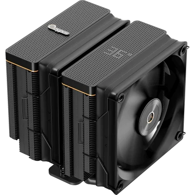 Кулер для процессора/ CPU Cooler Ocypus Iota A62 BK (260W, 4-pin PWM, LED temp., 158mm, Al/Cu, 6x6mm, 2x120mm, 77CFM, 29dBA, 2000RPM, S: 1851/1700/1200/115X, AM5/AM4, black)