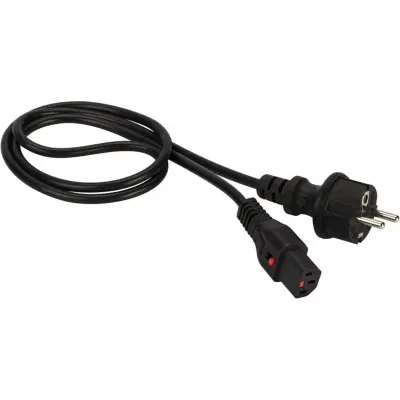 Шнур питания Lanmaster LAN-PP13L/SH-3.0-BK C13-Schuko проводник.:3x0.75мм2 3м 220В 10А черный