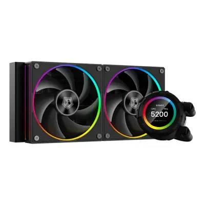 Система водяного охлаждения ID-Cooling SL240 ARGB Soc-AM5/AM4/1151/1200/2066/1700 черный 4-pin 14-30dB Al+Cu LCD 300W Ret
