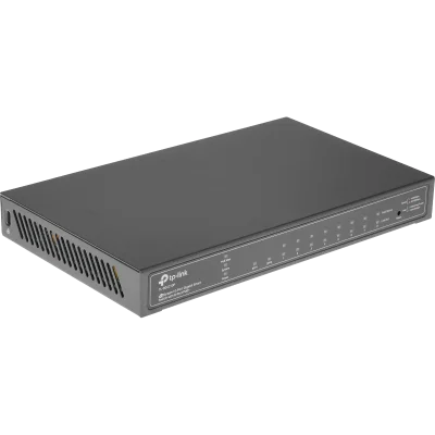 Коммутатор/ 8-port gigabit Smart PoE+ Switch with 2 SFP uplink ports,desktop mount, 8 802.3af/at compliant PoE+ ports, 2 SFP uplink ports, 58W PoE budget, L2 switch features