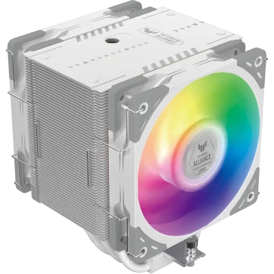 Кулер для процессора/ CPU Cooler Scythe Mugen 6 TUF Gaming White Edition (240W, 4-pin PWM, 154mm, Al/Cu, 6x6mm, ARGB, 2x120mm, 75.17CFM, 35.57dBA, 2500RPM, S: 1851/1700/1200/115X/2011(v3)/2066, AM5/AM4, white)