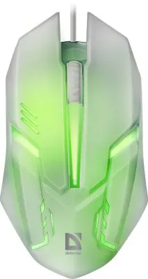 Мышь Defender Cyber MB-560L белый оптическая (1200dpi) USB для ноутбука (2but)