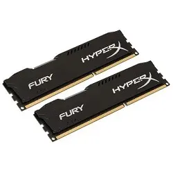Kingston DDR3 DIMM 8GB (PC3-12800) 1600MHz Kit (2 x 4GB)  HX316C10FBK2/8 HyperX Fury Series CL10 Black