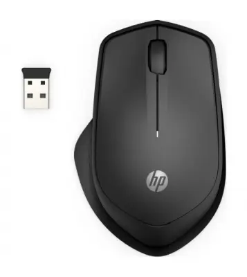 Мышь HP 280 Silent черный оптическая беспроводная USB (3but)