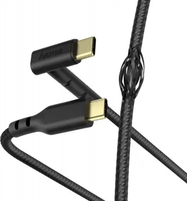 Кабель Hama Stand 187214 USB Type-C (m)-USB Type-C (m) 1.5м черный