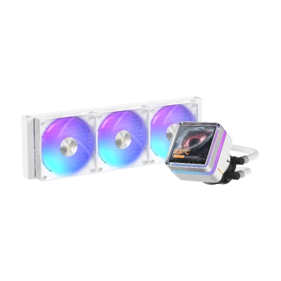 Система жидкостного охлаждения/ Water Cooling System Ocypus Sigma L36 EX WH ARGB (310W, 360mm, LED, White, ARGB/ Fans: 3x120mm, 36dBA, 88CFM, 2400RPM/ Pump height 99mm, 27dBA, 3100RPM, Rad thickness 27mm/ S: 1851, 1700, 1200, 115X, AM5, AM4)