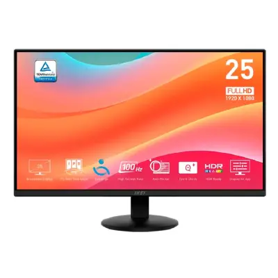 MSI PRO 24.5" MP252L {IPS 1920x1080 100Hz 4ms 250cd HDMI  DisplayPort Tilt External}