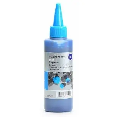 Cactus CS-I-EPT1282 Чернила для Epson St S22/SX125/SX420/SX425/Of BX305, голубой, 100 мл.