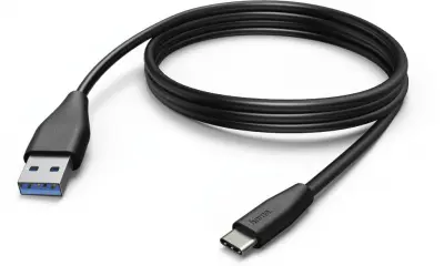 Кабель Hama 00183343 USB (m)-USB Type-C (m) 3м черный
