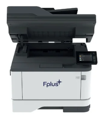 Многофункциональное лазерное печатающее устройство МФУ Fplus MB401adfn (лаз.моно,факс,A4,40 стр./мин,дуплекс 13 стр/мин,600x600dpi,перв.стр.5.9с.,DADF однопрох.50л.,CIS,600x600ppi,скан.моно 92 стор/мин,цв.40 стор/мин,2.8"цв.сенс.жк.,вх.350л,вых.150л.)