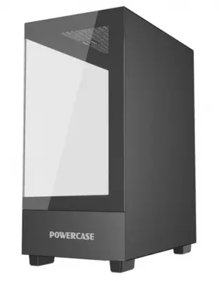 Powercase Vision Micro M, Tempered Glass, чёрный, mATX  (CVMMB-L0)