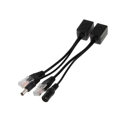 Passive PoE инжектор и сплиттер до 60V/ Passive PoE инжектор и сплиттер до 60V. Комплект позволяет подать данные и питание на IP устройства без поддержки PoE. Рабочее напряжение: 5V-60V DC. Скорость передачи данных: 10/100 Мбит/с. Пины питаниия PoE: 4,5(+