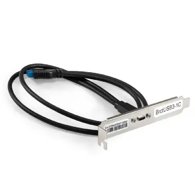 Exegate EX298296RUS Планка портов в корпус Type-C ExeGate BrctUSB3-1C (USB 3.2 Gen1 20pin (IDC 20pin F) --> USB 3.2 Gen1 Type-Cf, кабель 30см)