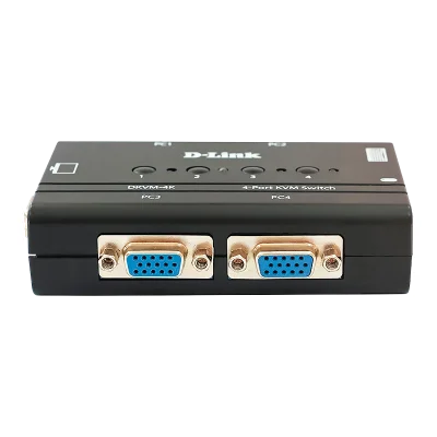 Коммутатор/ DKVM-4K,DKVM-4K/B 4-port KVM Switch, VGA+PS/2 ports