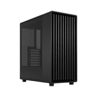 Корпус ПК без блока питания/ Case Fractal Design North TG Momentum Edition, Midi-Tower, 3x120mm, 2xUSB-A 3.2 + 1xUSB 3.2 Type-C ATX, mATX, mITX Wood panel, Black