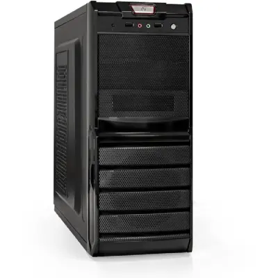 Exegate EX278395RUS Корпус Miditower Exegate XP-329S Black, ATX, <XP350, Black,120mm>, 2*USB, Audio