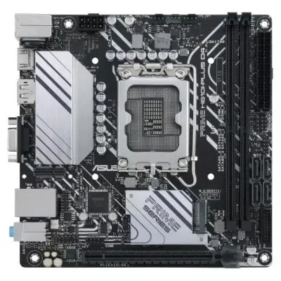 ASUS PRIME H610I-PLUS D4-CSM (Socket 1700, mini ITX, 2xDDR4(64GB), D-SUB/HDMI 2.1/DP, 1xPCIe 4.0x16, 1xLAN, 4xSATA 6Gb/s, 1xM.2, 1xM.2 E key, 2xUSB 3.2, 2xUSB 2.0, 1xPS/2)