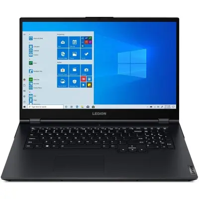 Ноутбук Lenovo Legion 5 17ITH6H Core i5 11400H 16Gb SSD512Gb NVIDIA GeForce RTX 3060 6Gb 17.3" IPS FHD (1920x1080) noOS dk.blue WiFi BT Cam (82JM000CRK)