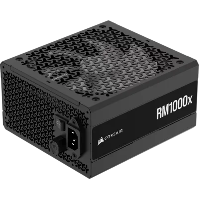 Блоки питания/ Power Supply Corsair RM1000x, Model RPS0198, 1000W 80+ Gold (ATX, 3.1, PCIe 5.1, Full modular, 1x24(20+4)pin, 1x12V-2x6, 2x4+4-pin CPU +12V (EPS), 3x4-pin Molex, 6x6+2-pin PCIe, 12xSATA3, Active, 140x140mm, 160x150x86mm, APFC, Power cable-E