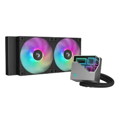 Система водяного охлаждения Deepcool LT240 ARGB Soc-AM5/AM4/1151/1200/1700 черный 4-pin 38.71dB Al 1504gr Ret (R-LT240-BKAMNC-G-1)