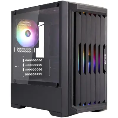 1STPLAYER BULLET HUNTER H2 Black / mATX / 4x120mm FRGB fans / H2-BK-4F1