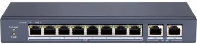 Коммутатор HiWatch DS-S1008P 8x100Mb 2G 8PoE+ 60W неуправляемый