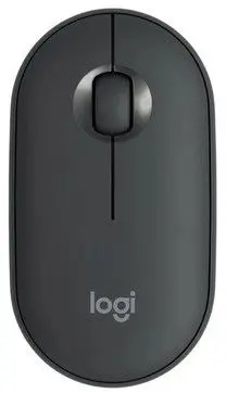 Мышь Logitech M350 темно-серый оптическая (1000dpi) беспроводная BT/Radio USB (2but)