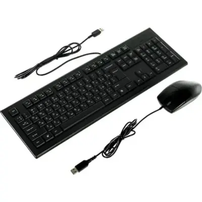 A-4Tech Клавиатура + мышь KR-8520D черный USB Комплект [477615]