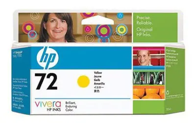HP C9373A Картридж №72, Yellow {DJ T610/T1100, Yellow (130ml)}