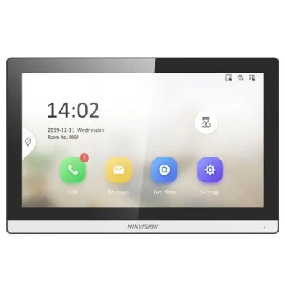 Видеодомофон Hikvision DS-KH6350-WTE1, чёрный