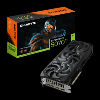 Видеокарта GIGABYTE PCIE16 RTX5070TI 16GB GV-N507TWF3OC-16GD