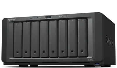 Системы хранения данных Synology QC 3,35GhzCPU/8Gb(32)/RAID0,1,10,5,6/upto 8HP HDD SATA(3.5', 2.5')upto18 (2xDX517)+2xM.2 slot/3xUSB3.2/2eSATA/2xGbE(+1Expslot)/1x10GbGbE/iSCSI/2xIPcam(upto75)/1xPS/1YW