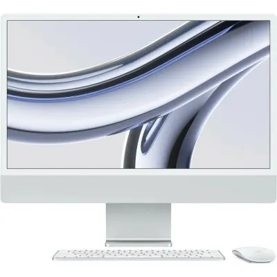 Apple iMac 24 2023 [Z19500023] (КЛАВ.РУС.ГРАВ.) Silver 24" Retina 4.5K {Apple M3 8C CPU 8C GPU/16GB/512GB SSD/рекоменд.переход.1979059/1991284}