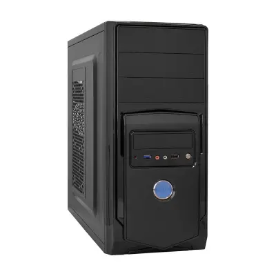 Exegate EX283247RUS Корпус Miditower ExeGate CP-605U Black, ATX, , 1*USB+1*USB3.0, Audio