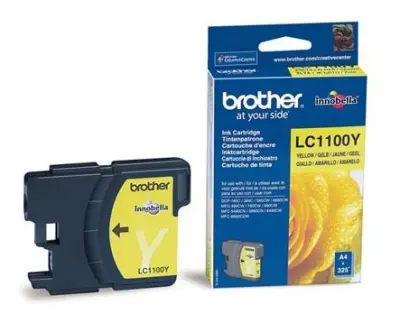 Картридж струйный Brother LC1100Y желтый (325стр.) для Brother DCP-385C/6690CW/MFC-990CW