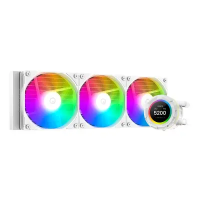 Система водяного охлаждения ID-Cooling SL360 XE ARGB Soc-AM5/AM4/1151/1200/2066/1700 белый 4-pin 14-30dB Al+Cu LCD 350W Ret (SL360 XE WHITE)