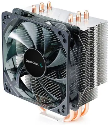 Устройство охлаждения(кулер) Deepcool Gammaxx 400 Blue Basic Soc-AM5/AM4/1151/1200/1700 черный 4-pin 18-30dB Al+Cu 130W 640gr Ret (DP-MCH4-GMX400P-BL)