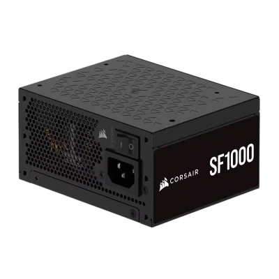 Блоки питания Power Supply Corsair SF1000, Model RPS0176, 1000W 80+ Platinum (SFX, 3.1, PCIe 5.1, Full modular, 1x24(20+4)pin, 1x12VHPWR, 2x4+4-pin CPU +12V (EPS), 3x4-pin Molex, 4x6+2-pin PCIe, 8xSATA3, Active, 92x92mm, 125x100x63.5mm, APFC, Power cable
