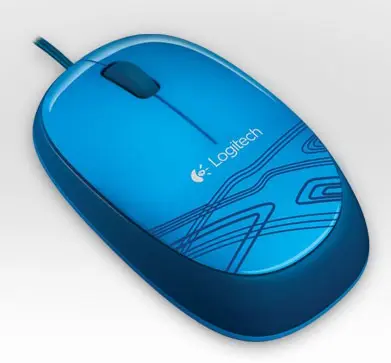 Мышь Logitech M105 синий оптическая (1000dpi) USB для ноутбука (2but)