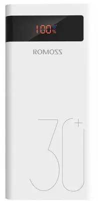 Мобильный аккумулятор Romoss PHP30 Pro (Sense 8P+) 30000mAh 3A QC 2xUSB белый (PHP30 PRO)