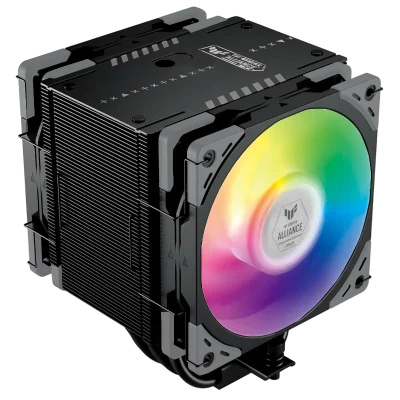 Кулер для процессора/ CPU Cooler Scythe Mugen 6 TUF Gaming Black Edition (240W, 4-pin PWM, 154mm, ARGB, Al/Cu, 6x6mm, 2x120mm, 75.17CFM, 35.57dBA, 2500RPM, S: 1851/1700/1200/115X/2011(v3)/2066, AM5/AM4, black)