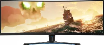 Монитор Lenovo 43.4" Y44w-10 without SPK черный VA 4ms 32:10 HDMI матовая HAS Pivot 3000:1 450cd 178гр/178гр 3840x1200 DisplayPort USB 13.33кг