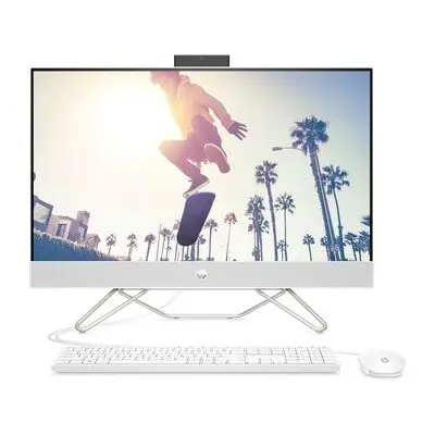 Моноблок HP 27-cb0035ur 27" Full HD Ryzen 5 5500U (2.1) 8Gb SSD256Gb RGr Free DOS 3.0 GbitEth WiFi BT 90W клавиатура мышь Cam белый 1920x1080