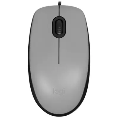 910-006760 Мышь Logitech M110 Silent Mid Grey [бесшумная, оптическая, 1000dpi, USB, 1.8м]