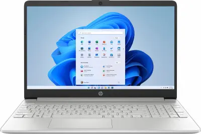 Ноутбук HP 15s-eq2040nl Ryzen 5 5500U 8Gb SSD256Gb AMD Radeon 15.6" TN SVA FHD (1920x1080) Windows 10 Home English silver WiFi BT Cam
