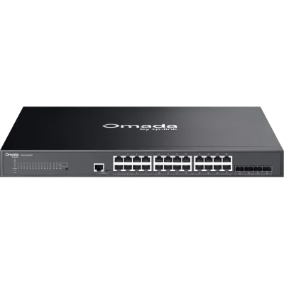 Коммутатор/ Omada 24-Port Gigabit and 4-Port 10GE SFP+ L2+ Managed Switch with 16-Port PoE+ & 8-Port PoE++