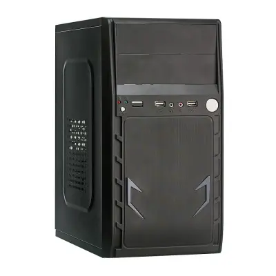 Exegate EX280393RUS Корпус Minitower ExeGate BAA-105 Black, mATX, , 2*USB, Audio